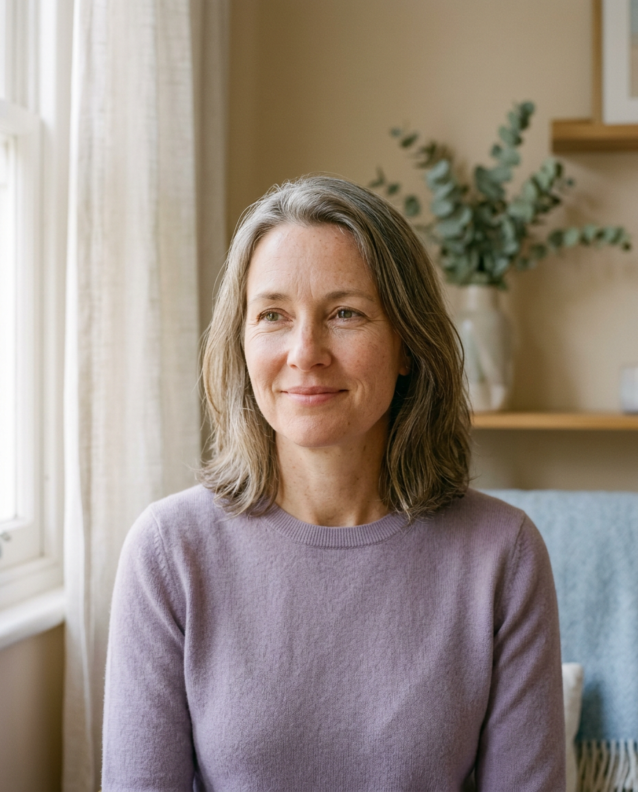 Portrait of Sarah White, spiritual advisor